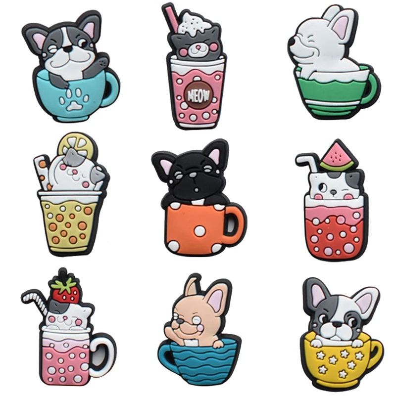 Top Trends: Milky Tea Croc Charms Pin New Arrival Cute Animals Decoration For Crocs Accessories Bracelet Wristband Kids Women Party Gifts Shoppable Styles