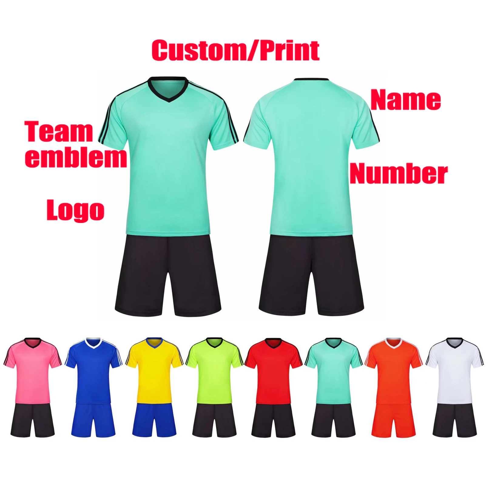 Top Trends: Football Uniform Custom Football Clothes Football Training Clothing Adults And Kid Soccer Clothes Sets Short Sleeve Printing Shoppable Styles