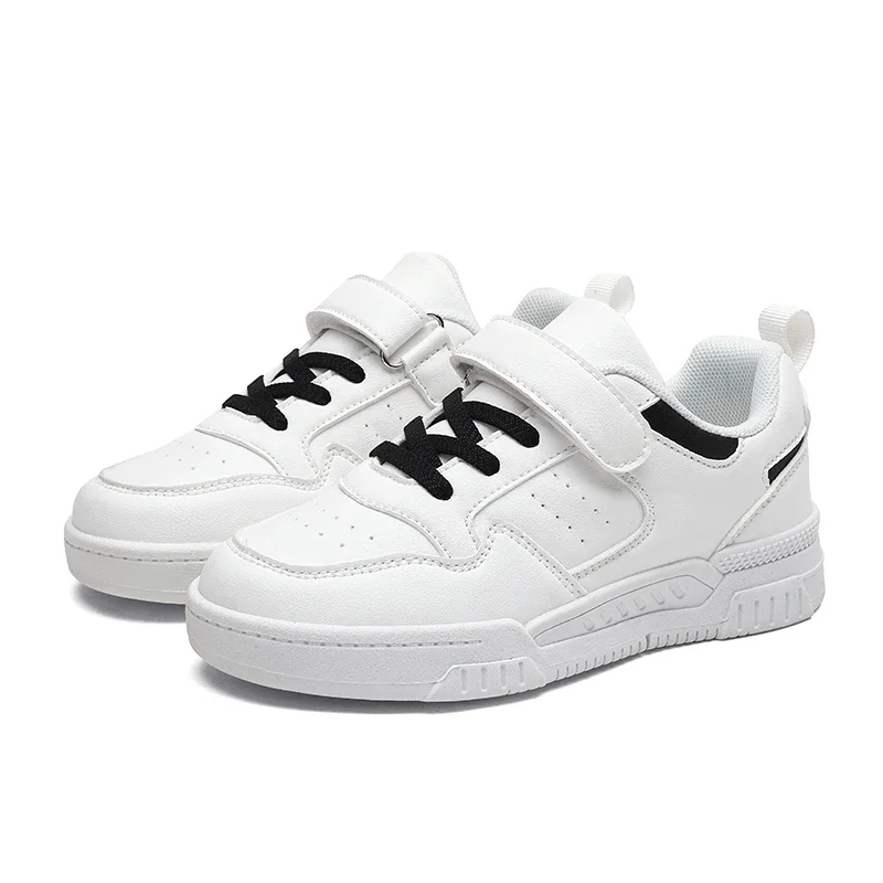 Top Trends: Children Boys Tennis White Shoes Autumn Big Kids Fashion Sneakers PU Leather, Running Boots Size 28-39, 6-12 Years HT8817 Shoppable Styles