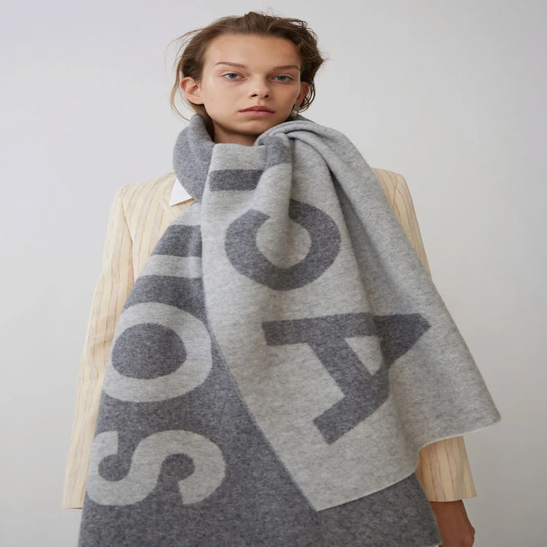 Top Trends: Designer Brand 목도리 Alphabet Scarf Autumn Winter AC Wool Scarves For Women Hot Selling Shoppable Styles