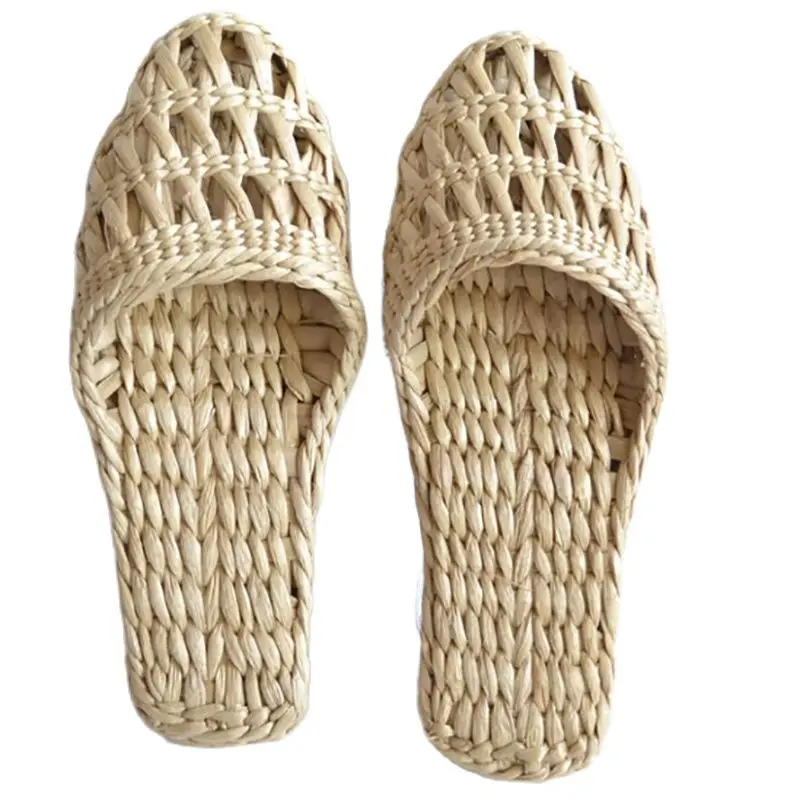 Top Trends: Jarycorn 2023 Shoes Women's Straw Slippers New Couple Handmade Chinese Style Comfortable Sandals Summer Fashion Unisex Home Shoppable Styles