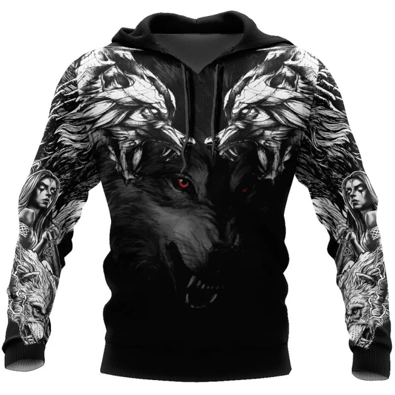 Top Trends: Animal Men&#039;s Hoodie 3D Printed Animal Wolf Tops Oversized Sweatshirts Fashion Streetwear Spring Autumn Men&#039;s Hoodies Harajuku Cl Shoppable Styles