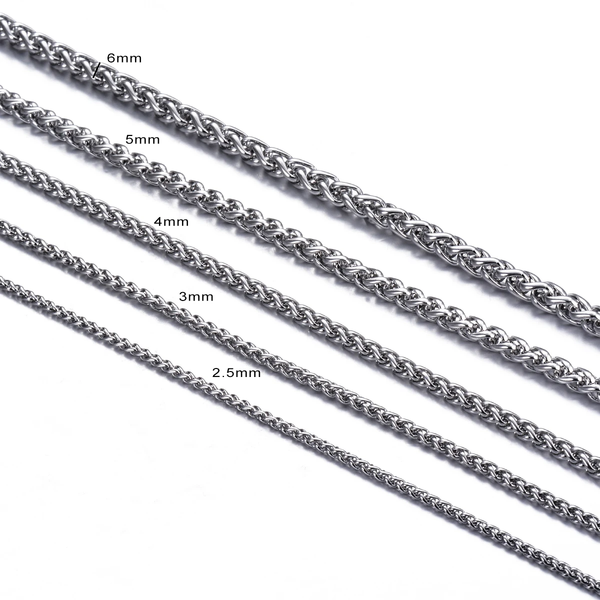 Top Trends: 1 Piece Width 2.5mm / 3mm / 4mm / 5mm / 6mm Keel Link Chain Necklace For Men Women Stainless Steel Chain Necklace Shoppable Styles - Image 6