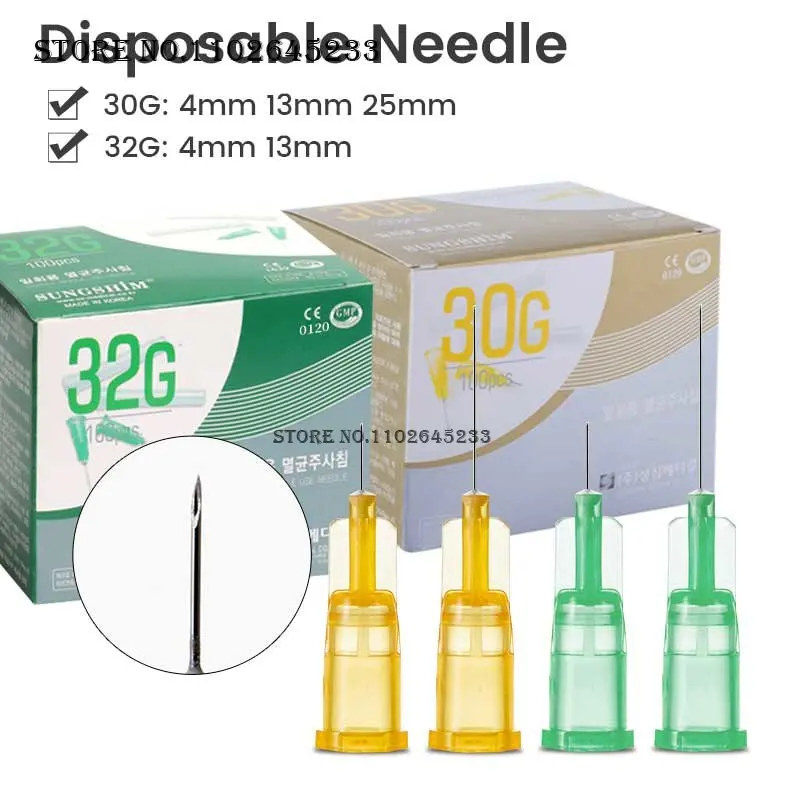 Top Trends: Superfine 32G 4mm 13mm Painless Small Needle Irrigator Eyelid Tool Parts For Teeth Disposable Syringes Needles Shoppable Styles