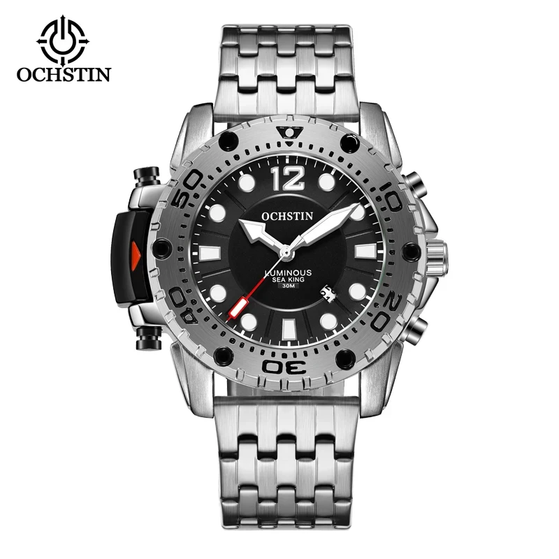 Top Trends: OCHSTIN Stainless Steel Watch Men's European And American Business Leisure Quartz Watch Waterproof Outdoor Man Sports Watch Shoppable Styles