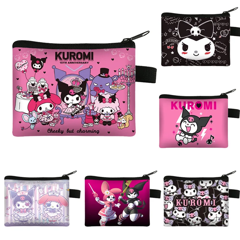 Top Trends: Kulomi Women&#039;s Coin Purse Sanrio Original Anime Wallet Mini Portable Storage Bag Girls Cute Cartoons Zipper Small Wallet Gifts Shoppable Styles