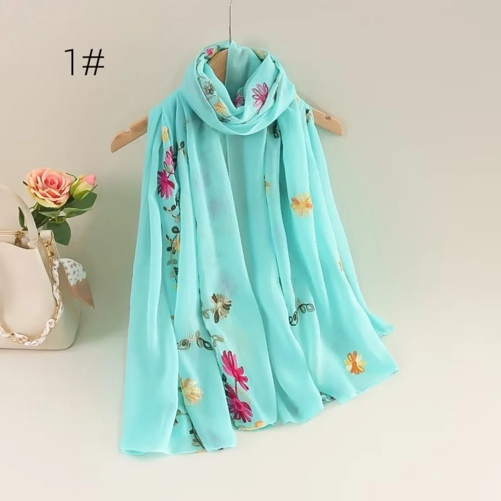 Top Trends: Scarf Fashion Wraps Casual Hijabs For Woman Vintage Elegant Streetwear Ethnic Style Cotton Linen Comfortable Shoppable Styles - Image 2