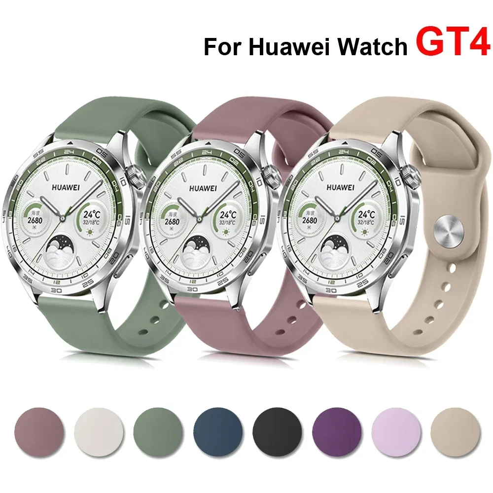 Top Trends: 22mm Silicone Band For Huawei GT4 46mm Strap Replacement Smartwatch Wristband For Huawei Watch GT4 46mm Bracelet Accessories Shoppable Styles