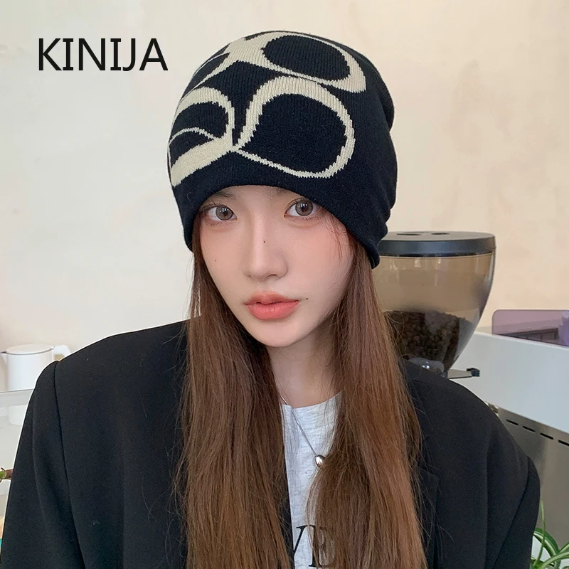 Top Trends: New Knitting Skullies & Beanies Hat Men Women Quality Cap Y2k Warm Fashion Hundred Take Cold Cap Hip-hop Street Cap Korean Shoppable Styles