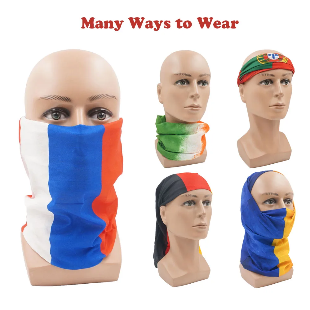 Top Trends: European Countries Face & Neck Gaiter National Flag Bandana Outdoor Headband Tube Dustproof Cycling Scarf Running Headwear Snood Shoppable Styles - Image 2