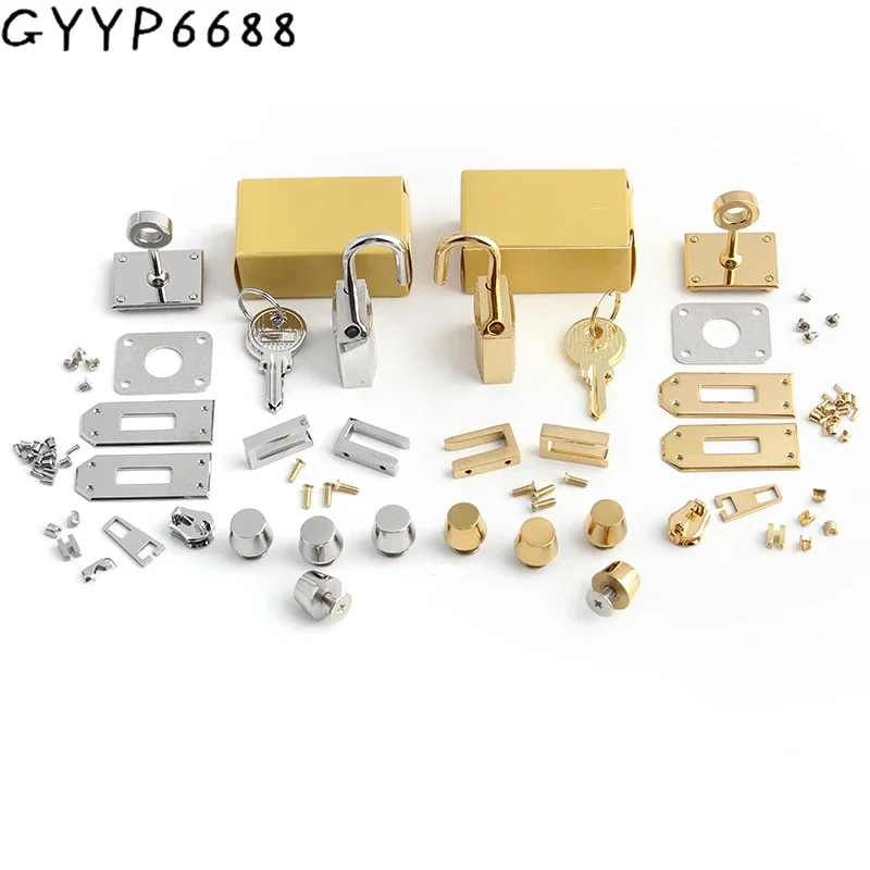 Top Trends: Gold, Silver Stainless Steel Metal Rectangle Hanger Clasp Locks For DIY Craft Handbags Purse Bags Buckles Hardware Accessories Shoppable Styles