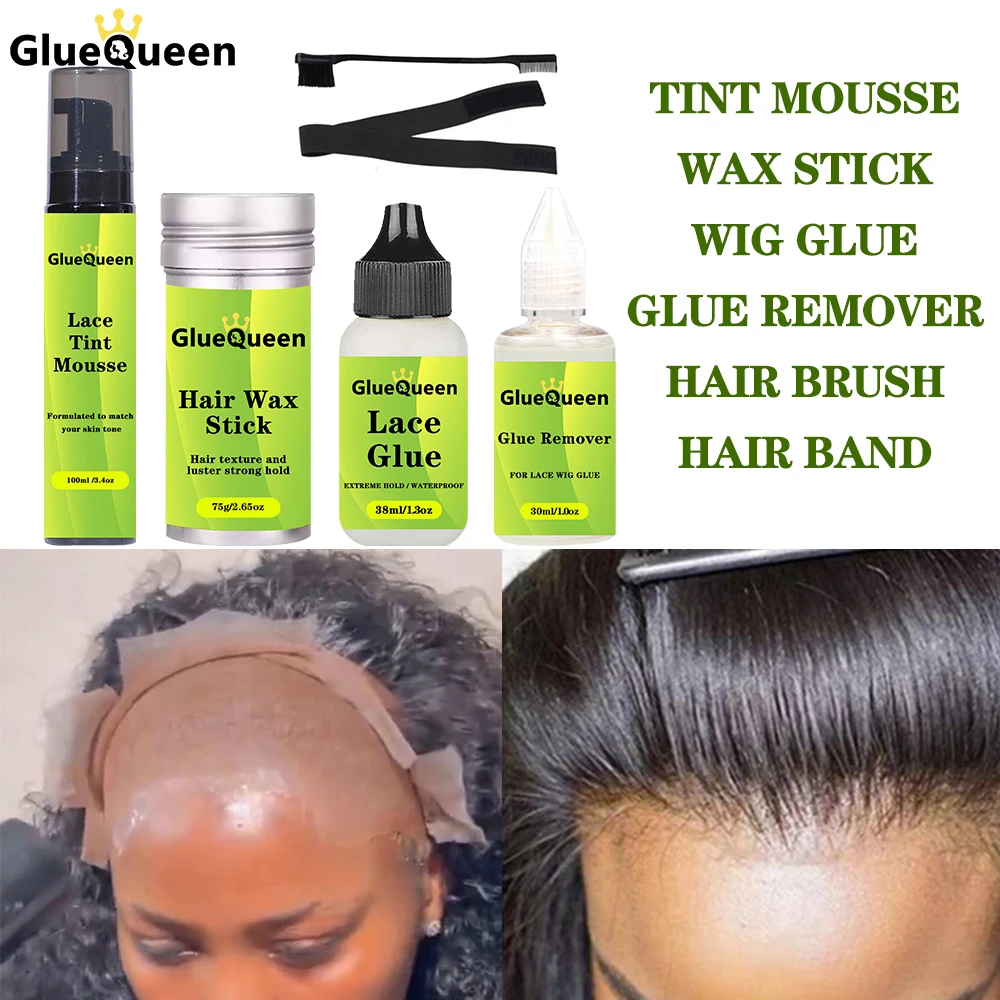 Top Trends: Lace Tint Mousse Wig Glue Waterproof Hair Wax Stick Adhesives Remover Wig Installation Kit Set Shoppable Styles