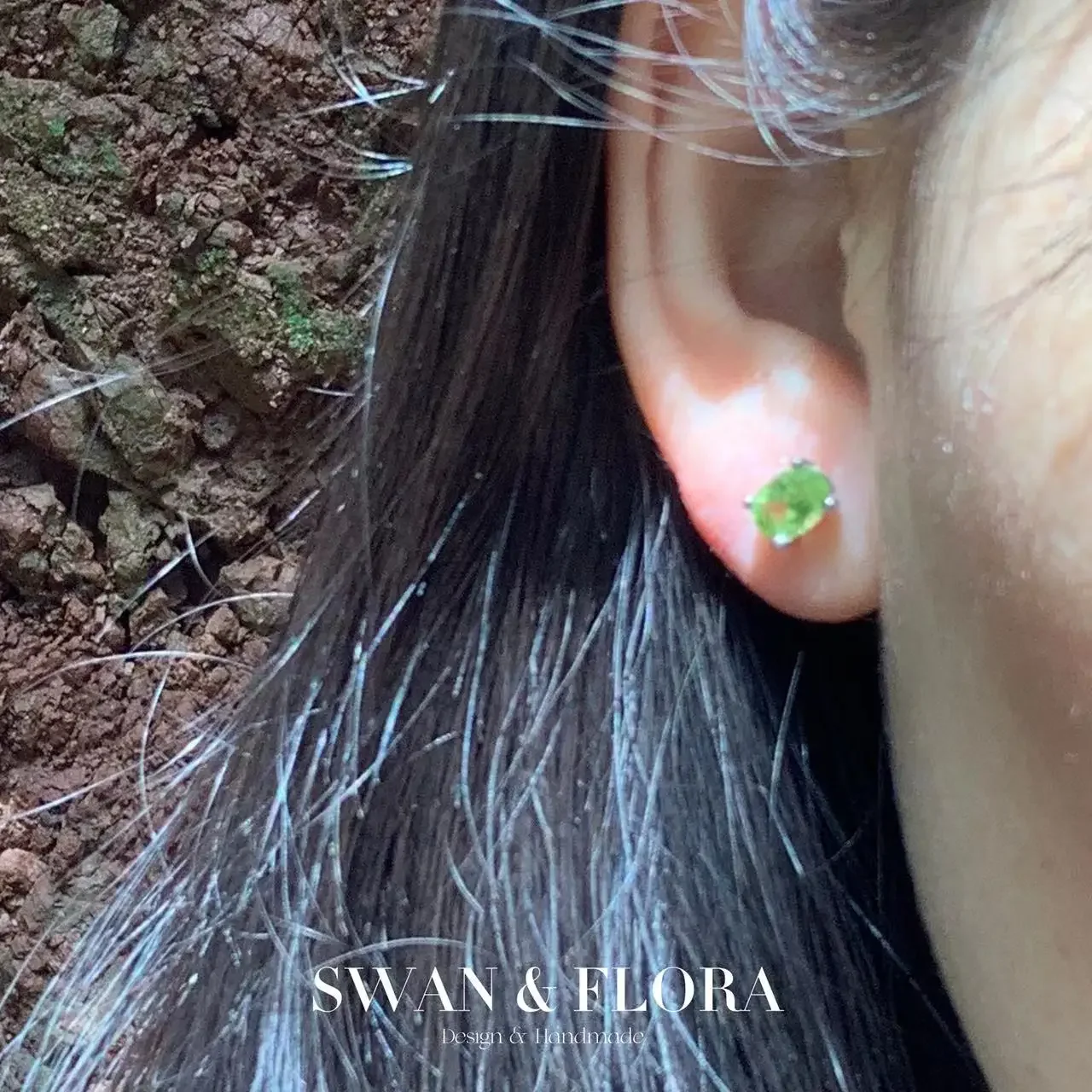 Top Trends: Natural Peridot 925 Sterling Silver Stud Earrings For Women Jewelry Gift Simple Peridot Jewelry Green Shoppable Styles - Image 3