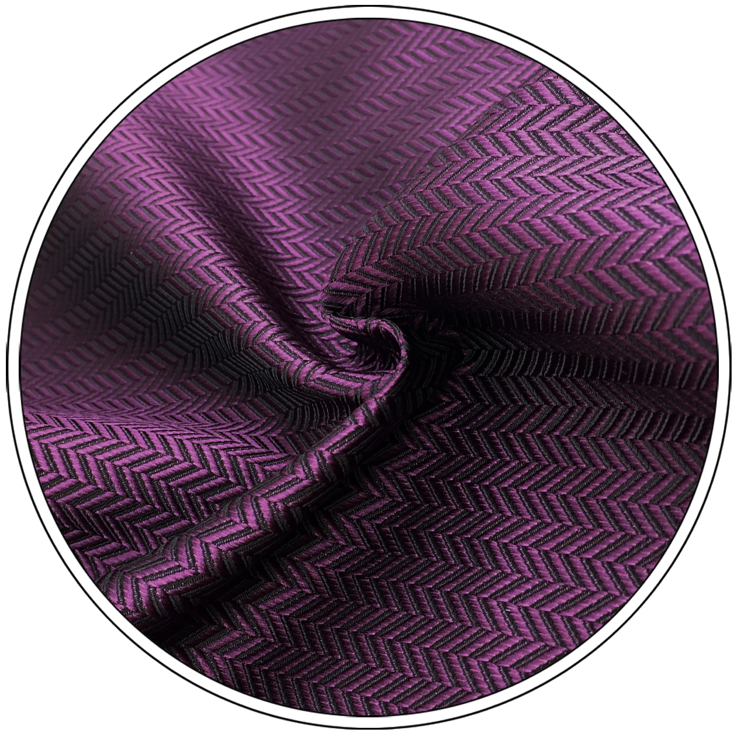 Top Trends: C11 Purple Solid Silk Mens Necktie Set Wedding Classic Ties For Male Dress Accessory Hanky Extra Long Size Shoppable Styles - Image 6