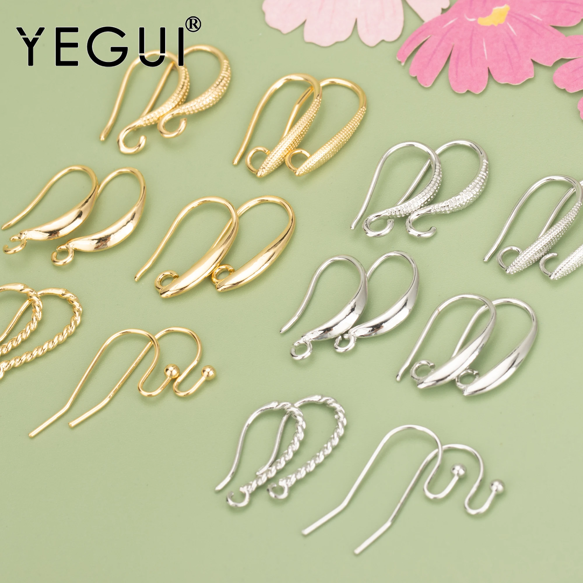 Top Trends: YEGUI MB65, jewelry Accessories, hooks, nickel Free, 18k Gold Rhodium Plated, copper, charms, jewelry Making, diy Earrings, 50pcs / lot Shoppable Styles