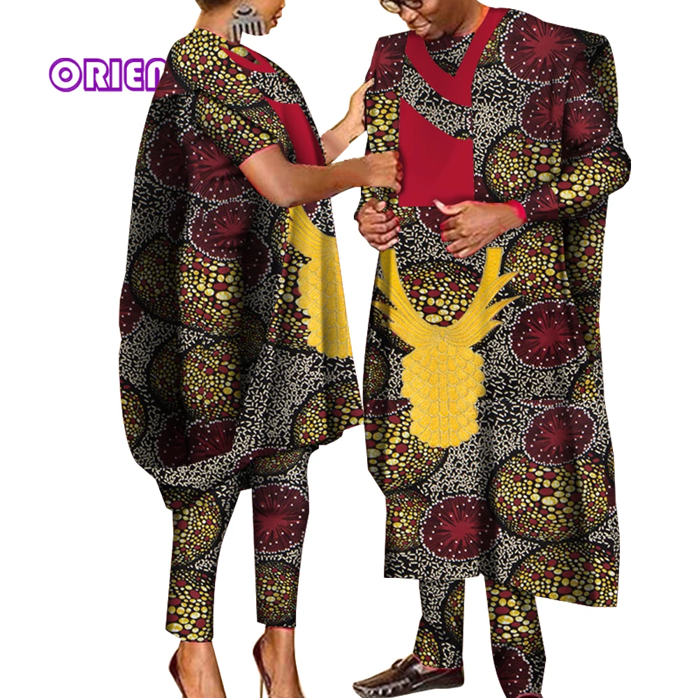 Top Trends: Couples African Clothes African Print Dashiki Dresses For Men Women Robe Africaine Wedding Party Dress African Gown WYQ505 Shoppable Styles