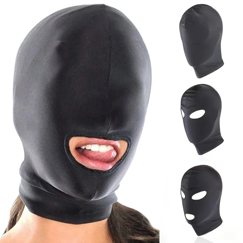 Top Trends: New Arrival 1 / 2 / 3 Hole Men Women Adult Spandex Balaclava Open Mouth Face Eye Head Mask Costume Slave Game Role Play Shoppable Styles