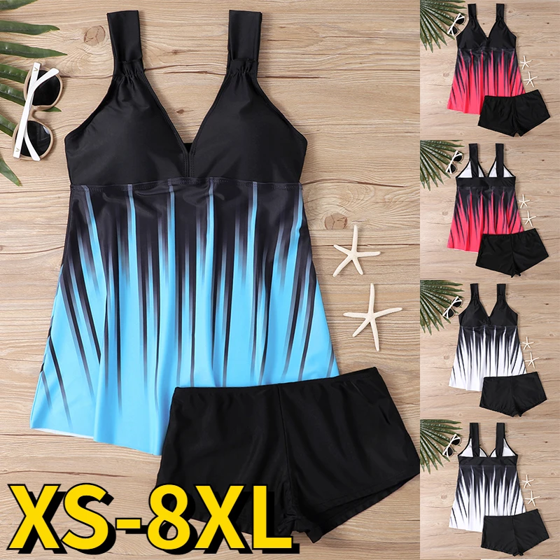 Top Trends: High Waisted Bikini Fashion Tankini Sets Sexy 3D Printing Swimsuit Swimwear Women Sexy Beach Bathing Suit Two Piece Tankini Shoppable Styles