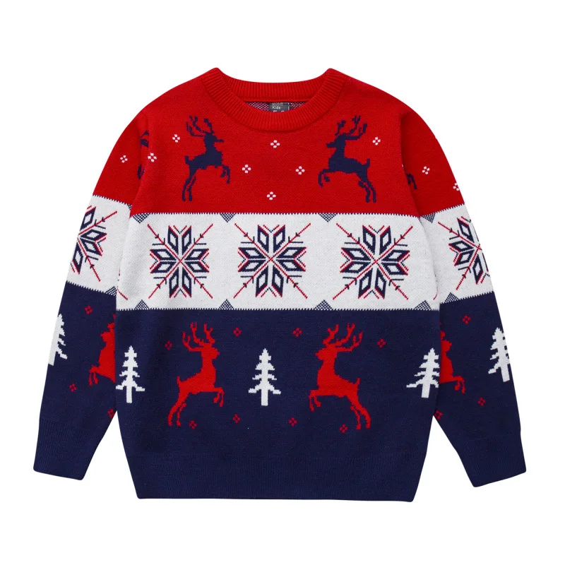 Top Trends: 2023 Christmas Boys Girls Sweater Winter Autumn Children Clothing Baby Girl Knitwear Pullover Knitted Sweater Kids Party Sweater Shoppable Styles