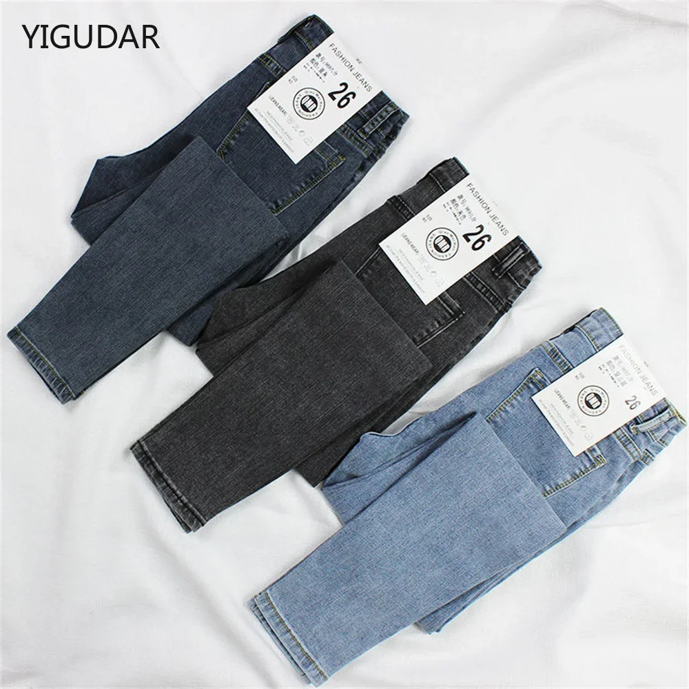 Top Trends: Skinny Jeans For Woman 90s Stretch Denim Sexy High Waist Slim Female Fashion Office Trendy Waisted Vintage Pants Women Jeans Y2K Shoppable Styles