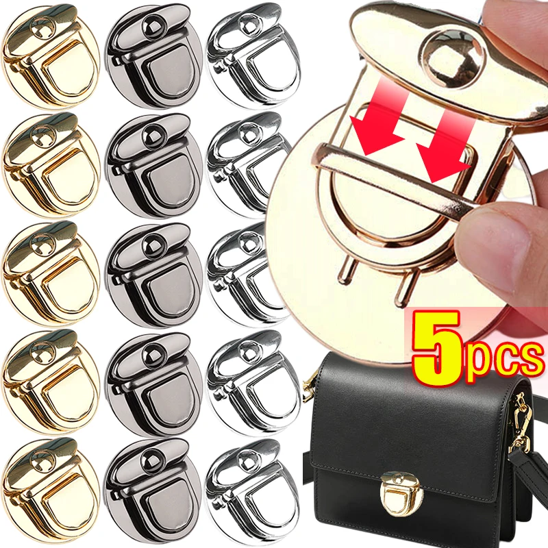 Top Trends: 1 / 5Pcs Metal Locks Bag Clasp Catch Buckles For Handbags Purse Totes Closures Snap Clasps DIY Craft Hardware Case Bag Accessories Shoppable Styles