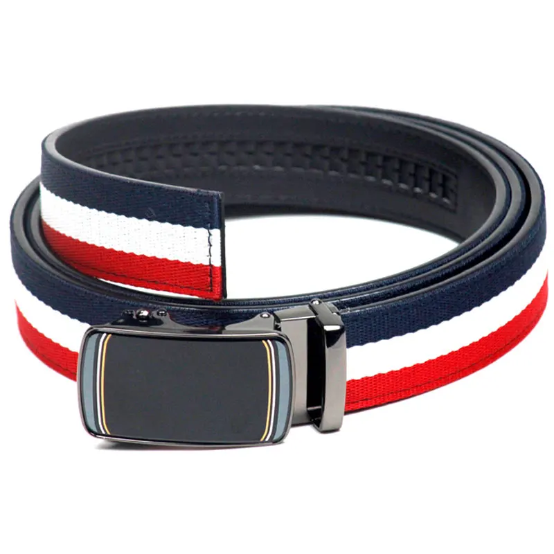 Top Trends: No Holes 140CM Length Size Adjustable Men's Leather Golf Belt With Ratchet Auotomatical Comfort Click System For Fat Person Shoppable Styles