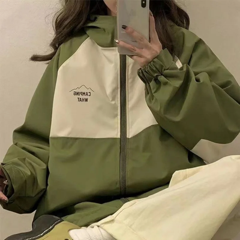 Top Trends: Deeptown Vintage Harajuku Techwear Jacket Women Oversize Y2k Streetwear Track Jackets Outdoor Japanese Windbreaker Zipper Hooded Shoppable Styles - Image 2