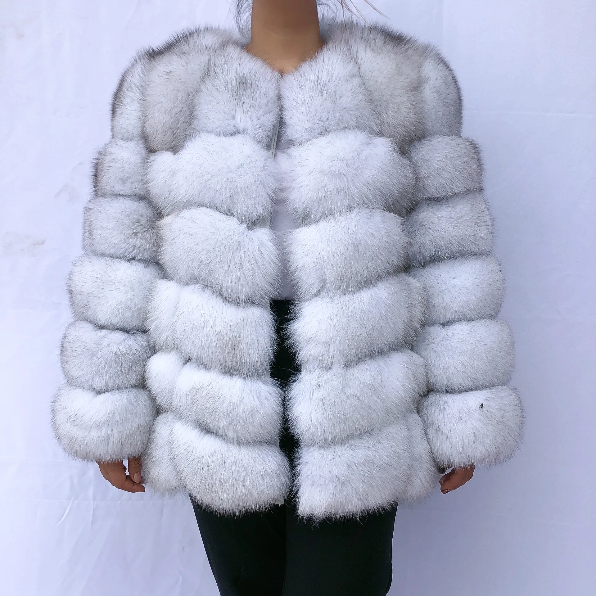 Top Trends: Real Fox Fur Coat Winter Woman Coat 2022 Luxury Real Fur Fox Fur Ecological Fur And Fur Natural Fur Coats Fur Coat 70cm Fur Coat Shoppable Styles