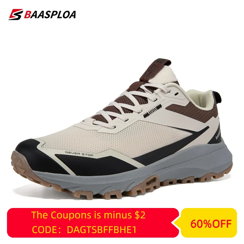 Top Trends: 2024 New Bassploa Men Outdoor Shoes Non-Slip Wear-Resistant Walking Breathable Men Walking Shoes Brand Comfortable Men Sneakers Shoppable Styles