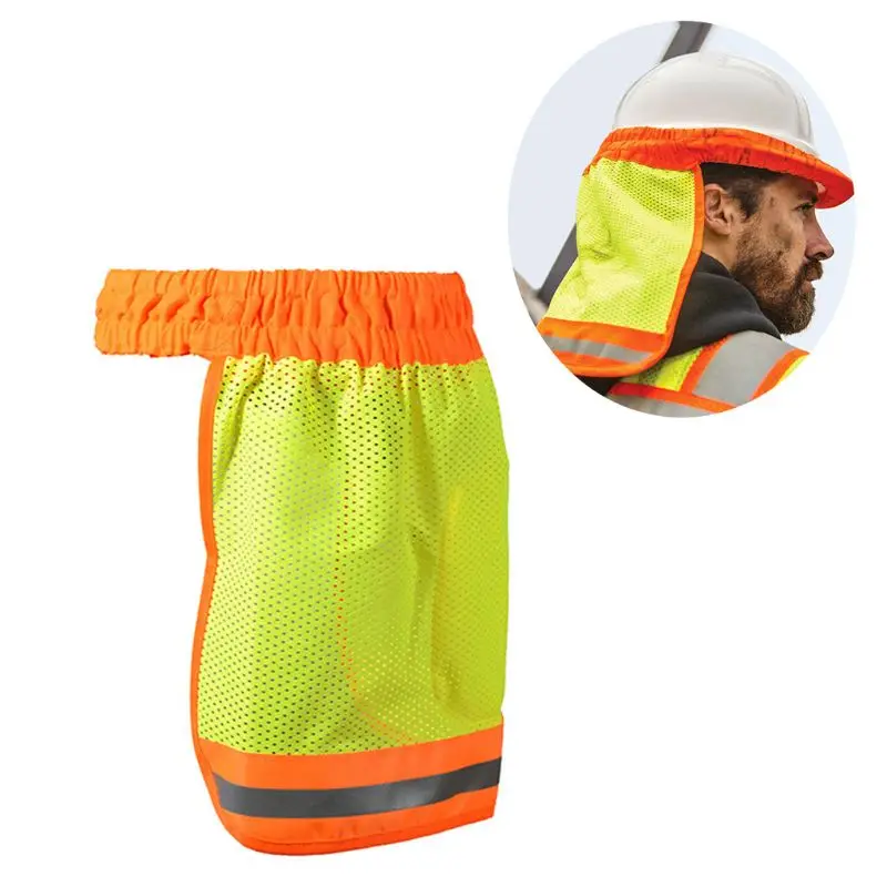 Top Trends: Safety Hard Hat Helmet Neck Cover Sun Protector Reflective Stripe Neon High Visibility Elastic Breathable Mesh Shield Shoppable Styles