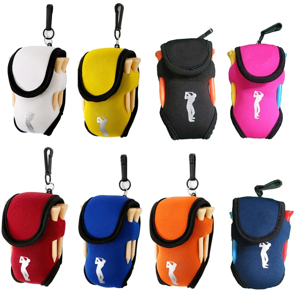 Top Trends: 1PC Small Golf Ball Bag Mini Waist Pack Bag Ball Tee Neoprene Holder Sports Bag On For Outdoor Golf Training Balls Tees Pouch Shoppable Styles