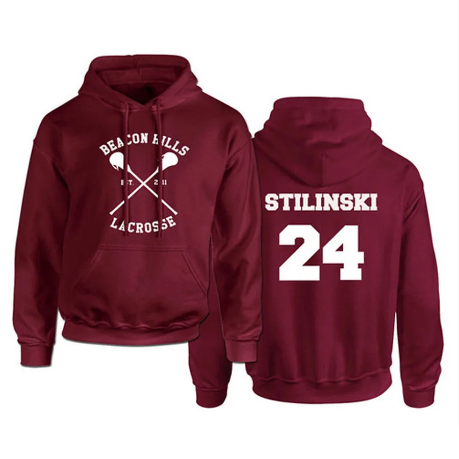 Top Trends: Hooded Men Sweatshirts Fleece Teen Wolf Red Pullover Hoodies Women Streetwear Male Sweat Lightweight Stilinski 24 Lahey McCall Shoppable Styles