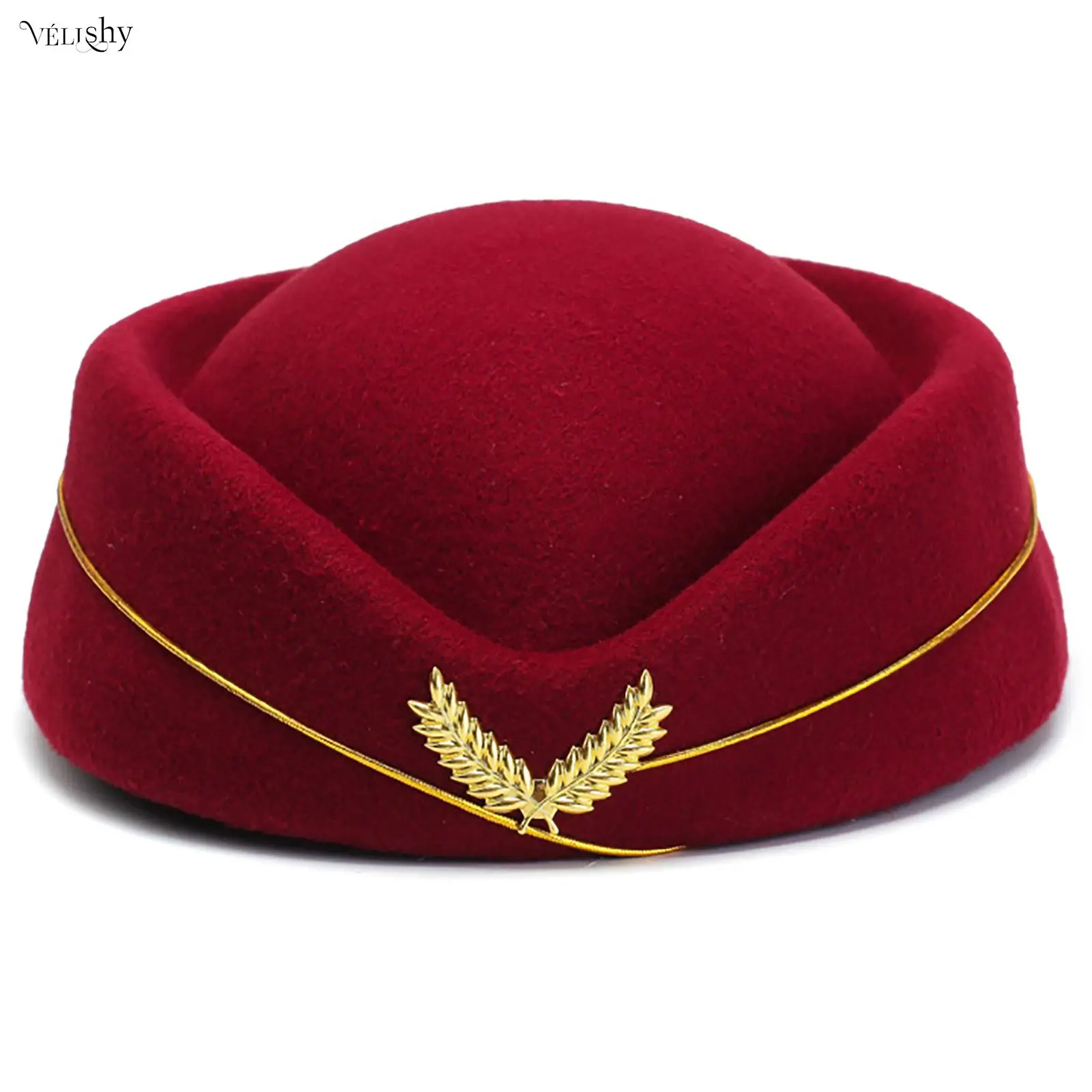 Top Trends: Stewardess Hat Woolen Flight Attendant Air Hostess Hat For Party Cosplay Shoppable Styles