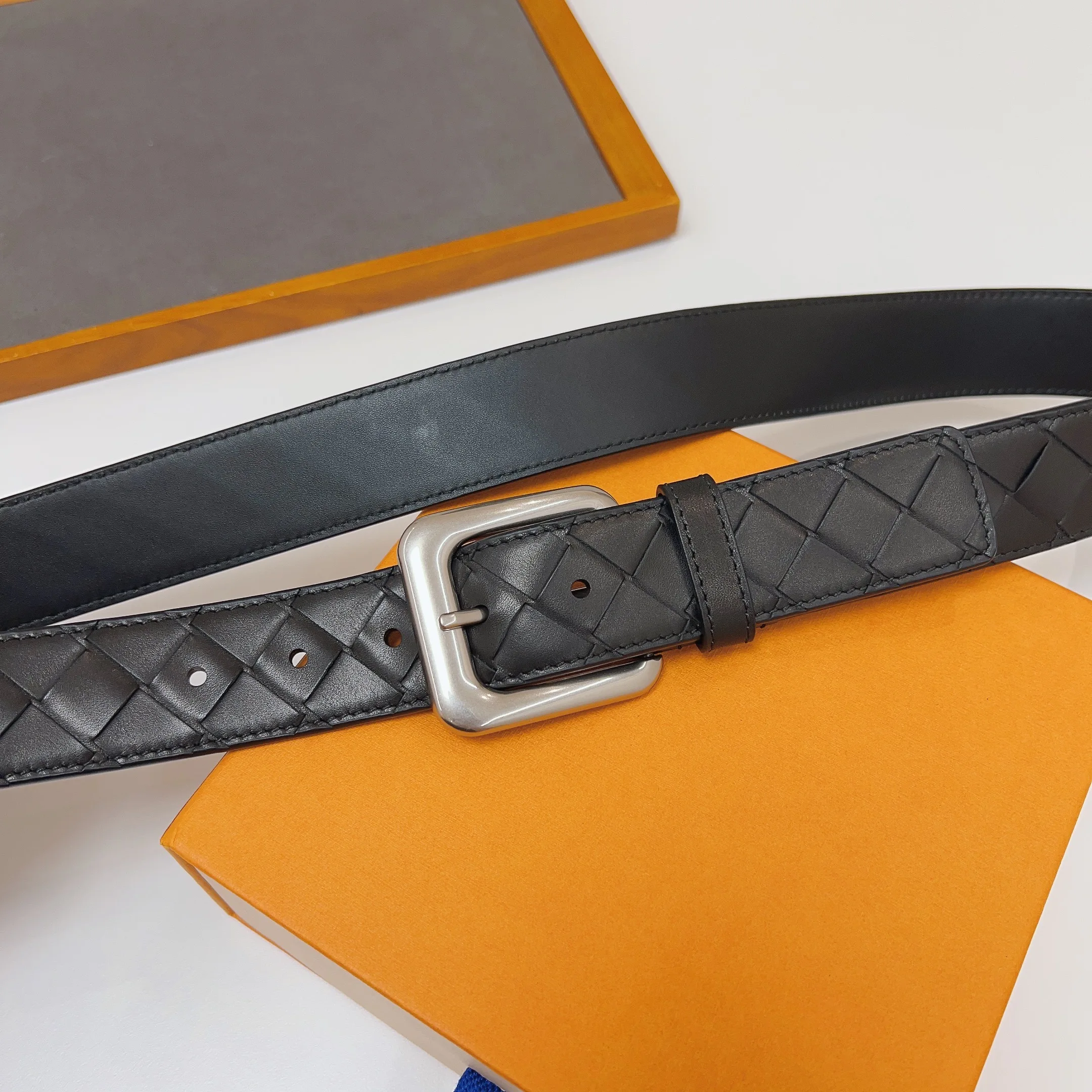 Top Trends: Men'S Hand-Woven Belt Men'S Leather Pin Buckle Youth Belt Korean Version Of The Trend Of Leisure Shoppable Styles - Image 6