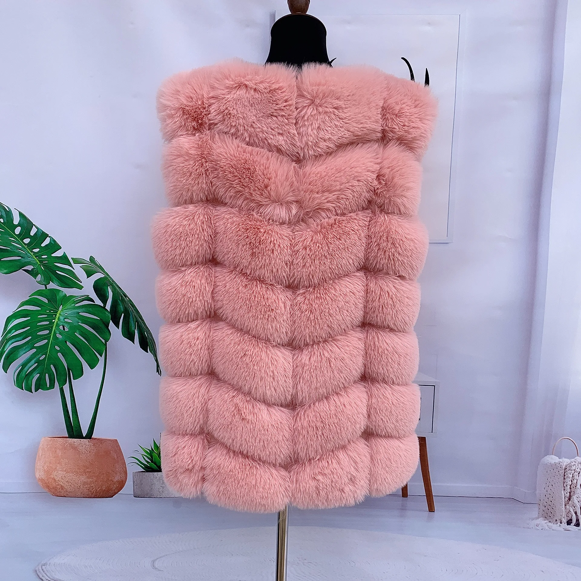 Top Trends: Fur Faux Fur Fox Fur Vest Ladies Winter Autumn Coat Faux Fur Fluffy Jacket Women Jacket Shaggy Coat Fur Jackets Faux Fur Jackets Shoppable Styles - Image 5