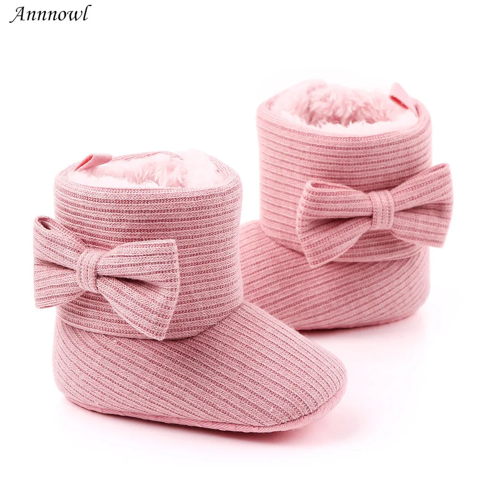 Top Trends: Fashion Brand Infant Booties Baby Girl Shoes Soft Sole Booty Toddler Winter Warm Snow Boots Bows Newborn Footwear For 1 Year Old Shoppable Styles