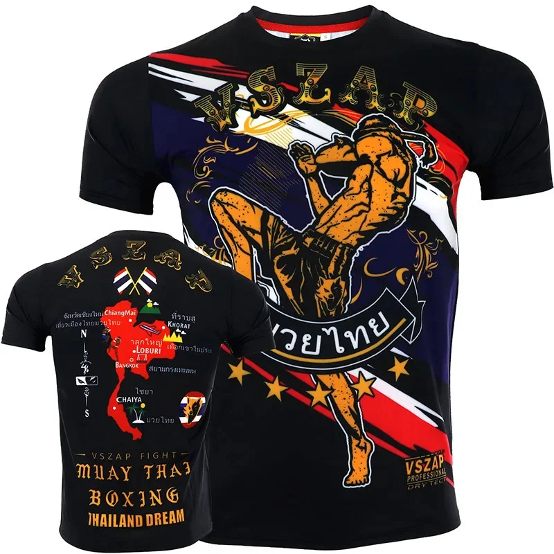 Top Trends: New Summer 3D Muay Thai Printing T Shirt For Men Children Fashion BJJ Sport T-shirts Unisex Gym Quick Dry Clothing VSZAP Top Tee Shoppable Styles