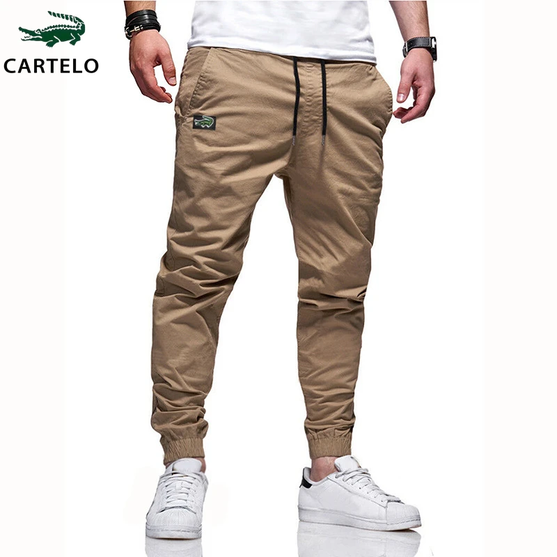 Top Trends: CARTELO Spring Autumn Streetwear Casual Pants Male Black Slim Joggers Pants Side-pockets Embroidery Brand Cargo Men Trousers Shoppable Styles