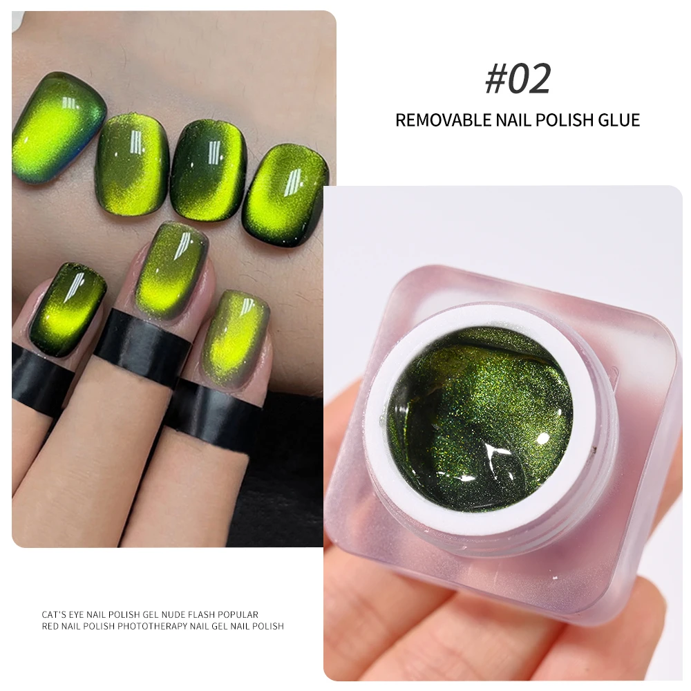 Top Trends: 6g / Jar Cat Eye Magnetic Gel Nail Polish Laser Magnet Soak Off UV LED Manicure Semi Permanent Nail Art Gel Varnish Manicure Glue Shoppable Styles