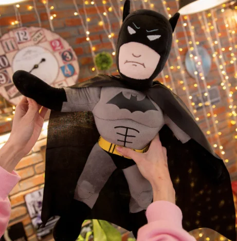 Free shipping 1pcs 60cm Superhero Batman Plush Toys 23.6'' Batman figure Stuffed Plush Soft Doll for boy gift