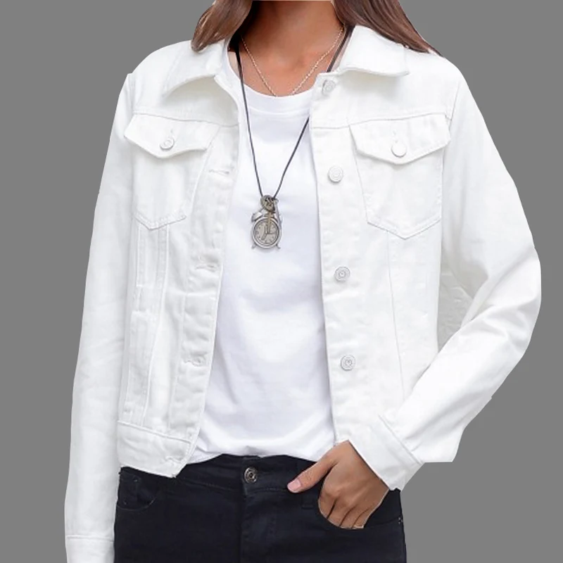 Top Trends: New Women&#039;s Denim Jacket Spring And Autumn 2022 Casual Short Denim Jacket Women&#039;s Korean Version Solid Color Jacket Clothes Shoppable Styles