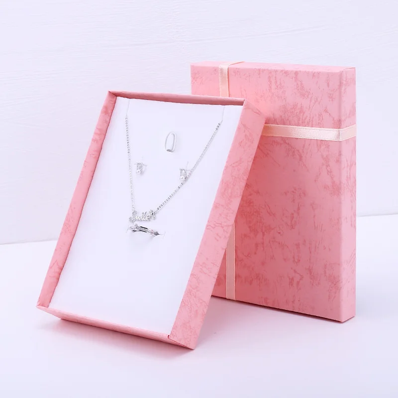 Top Trends: Candy Colors Simple Cheap Jewelry Box Ring Necklace Ring Set Jewelry Box Packaging Case Necklace Holder Jewelry Organizer Box Shoppable Styles