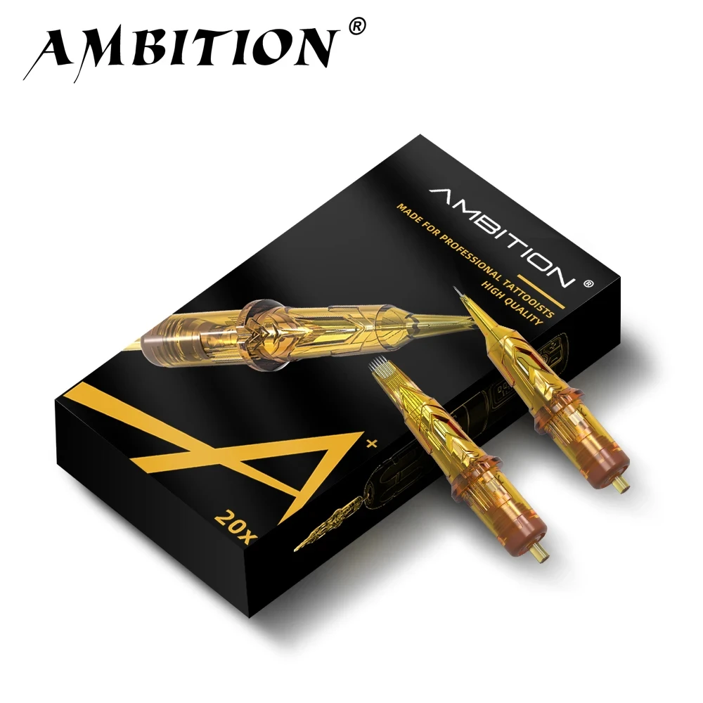 Top Trends: Ambition Glory 20pcs Mixed Sizes RL RM M1 RS Tattoo Cartridge Needles Supply For Tattoo Machine SMP Permanent Makeup Sterilized Shoppable Styles