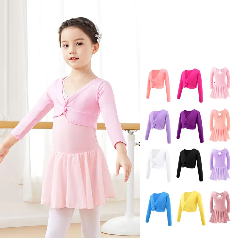 Top Trends: Ballet Top Ballet Sweater Ballet Jersey Girls Dance Top Knitwear Warm Ballet Gymnastics Jacket Dance Top Coat Kids Wrap Top Shoppable Styles