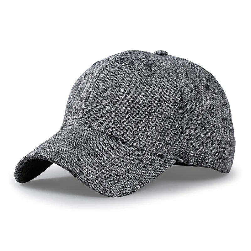 Top Trends: Oversize XXL Faux Linen Men Women Baseball Cap Breathable Woven Large Dad Hat Structured Sports Cap For Big Head 56-59cm 60-65cm Shoppable Styles