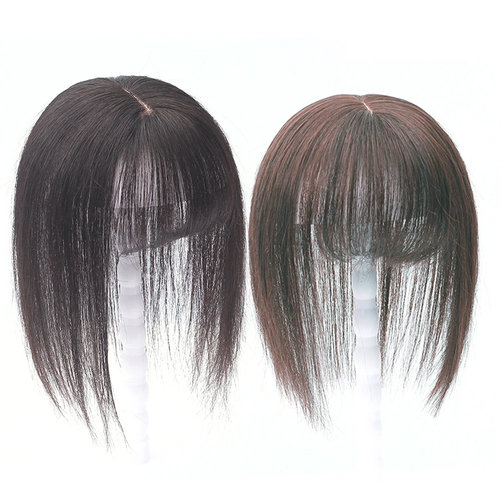 Top Trends: Hair Topper Human Hair For Women Natural Hair Bangs False Bangs Human Hair Fringe Clip In Overhead Bangs For Women Hair Loss Shoppable Styles