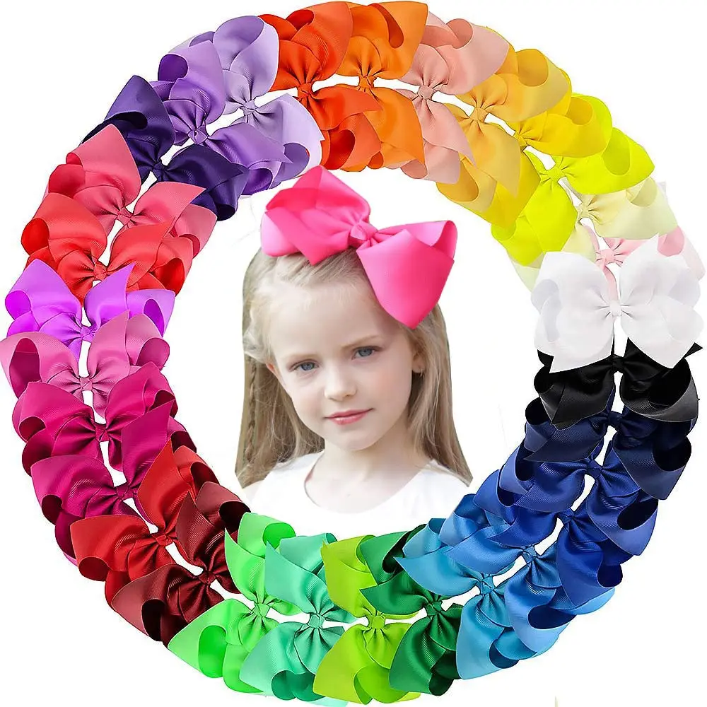 Top Trends: 20PCS Hair Bows Clips Grosgrain Ribbon Alligator Barrettes Hairpins Accessories For Girls Toddler Infants Kids Teens Children Shoppable Styles