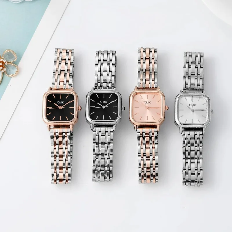 Top Trends: Stainless Steel Bracelet Watch Women Fashion Minimalist Temperament Watches Small Square Quartz Wristwatch Relojes Para Mujer Shoppable Styles