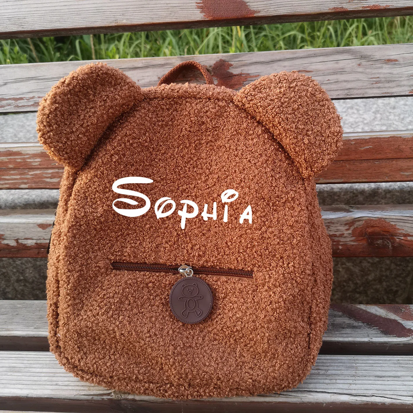 Top Trends: Personalised Name Cute Plush Bear Shoulder Bag Teddy Bear Kids Backpack Small Cute Animal Soft Plush Mini Backpack Cartoon Bag Shoppable Styles