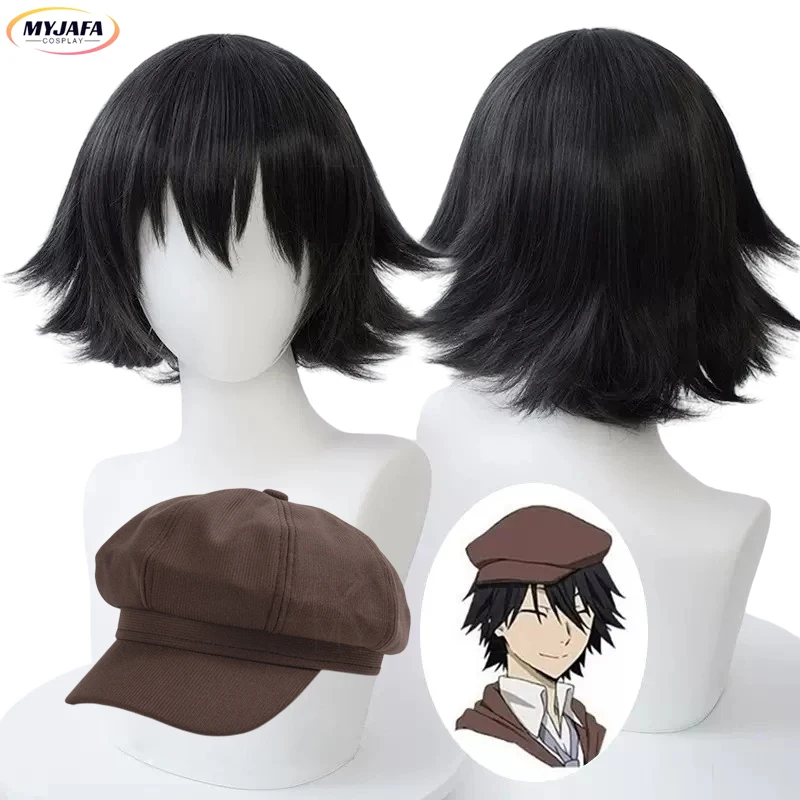 Top Trends: Ranpo Edogawa Cosplay Wig Bungou Stray Dogs Cosplay Short 30cm Natural Black Heat Resistant Hair Anime Cosplay Wigs + Wig Cap Shoppable Styles